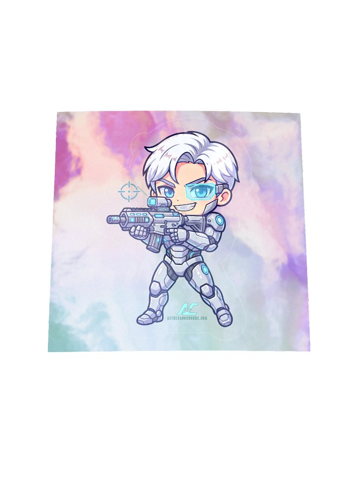 C.O.D.Y.: The Playful Futuristic Hero | Holographic Sticker Sheet product image (1)