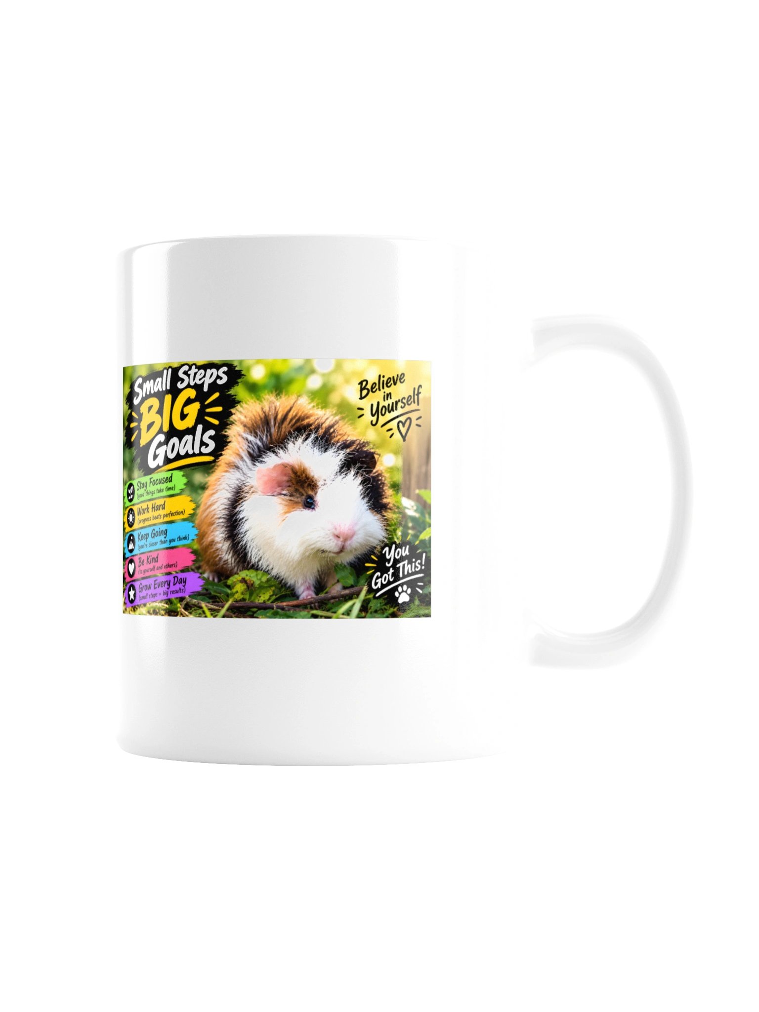 Small Steps Big Goals Guinea Pig Mug product image (7)