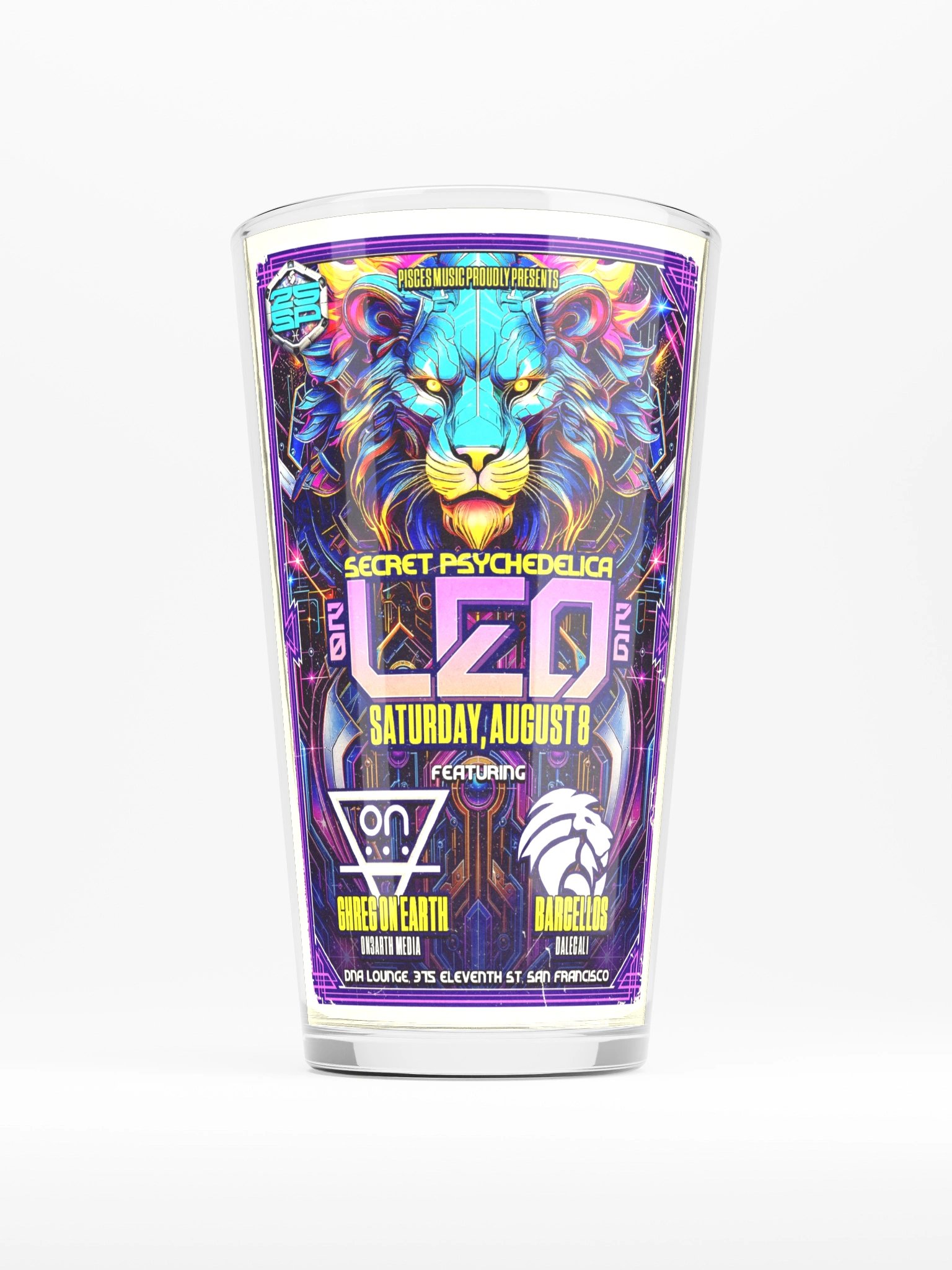 Leo 2026 Shaker Pint Glass product image (1)