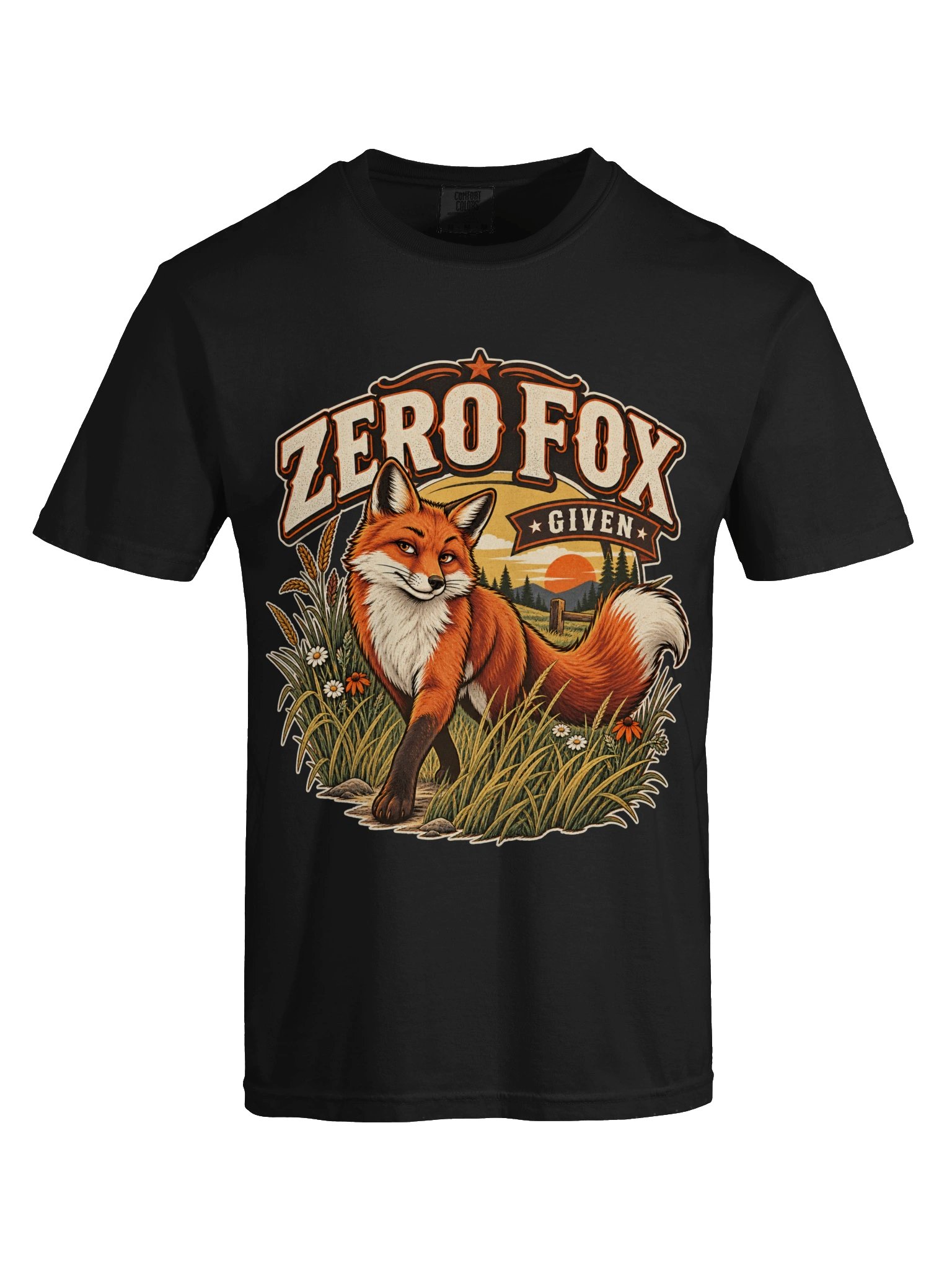 Zero Fox Given - Sarcastic Funny Animal Lover Pun T-Shirt | Cute Fox Sarcasm Tee product image (1)