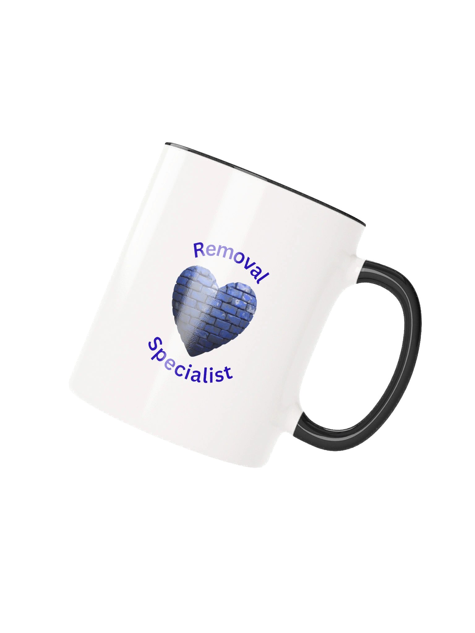 Heart Wall Removal Specialist Ceramic Mug-Blue Brick product image (2)