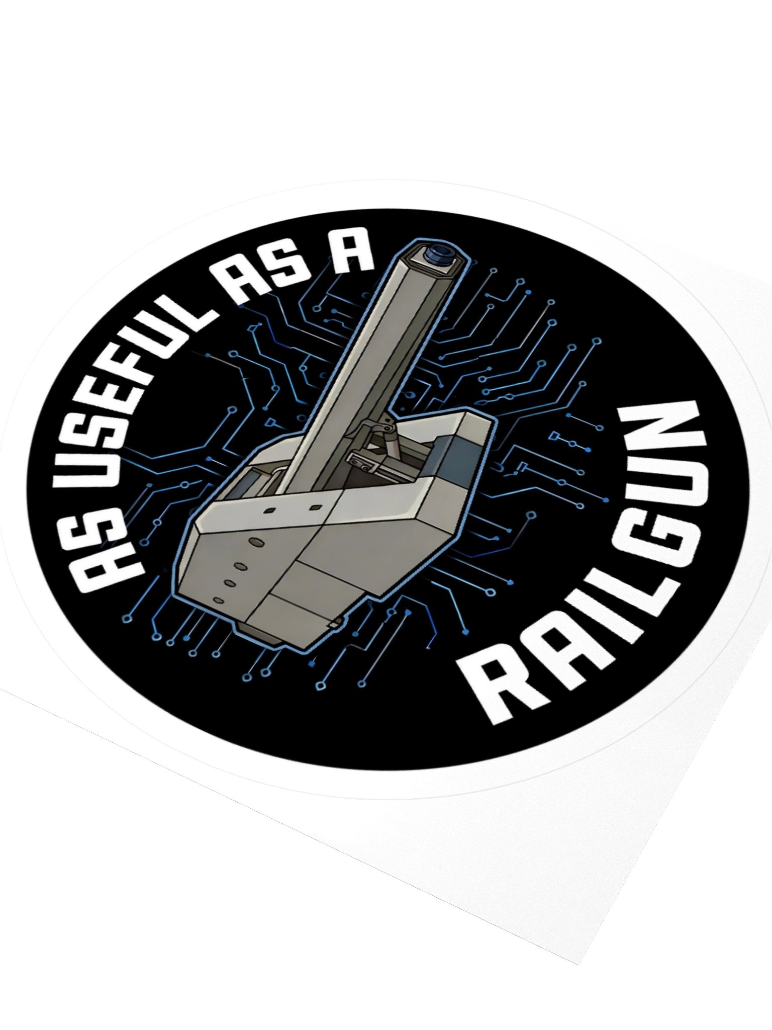 As Useful as a Railgun Sticker — TG.STICK-01 product image (3)