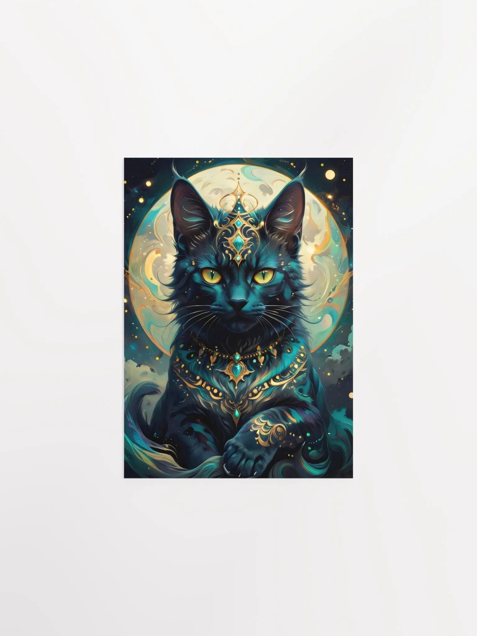 Majestic Lunar Cat Poster product image (3)