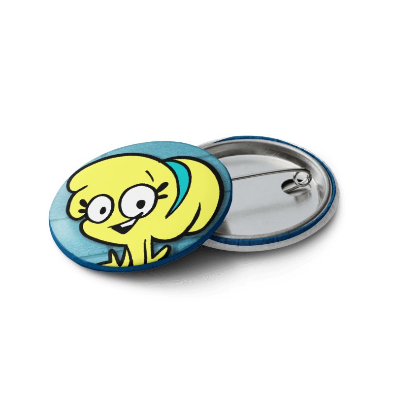Cartoon Safety Pin Buttons Set 2 product image (8)