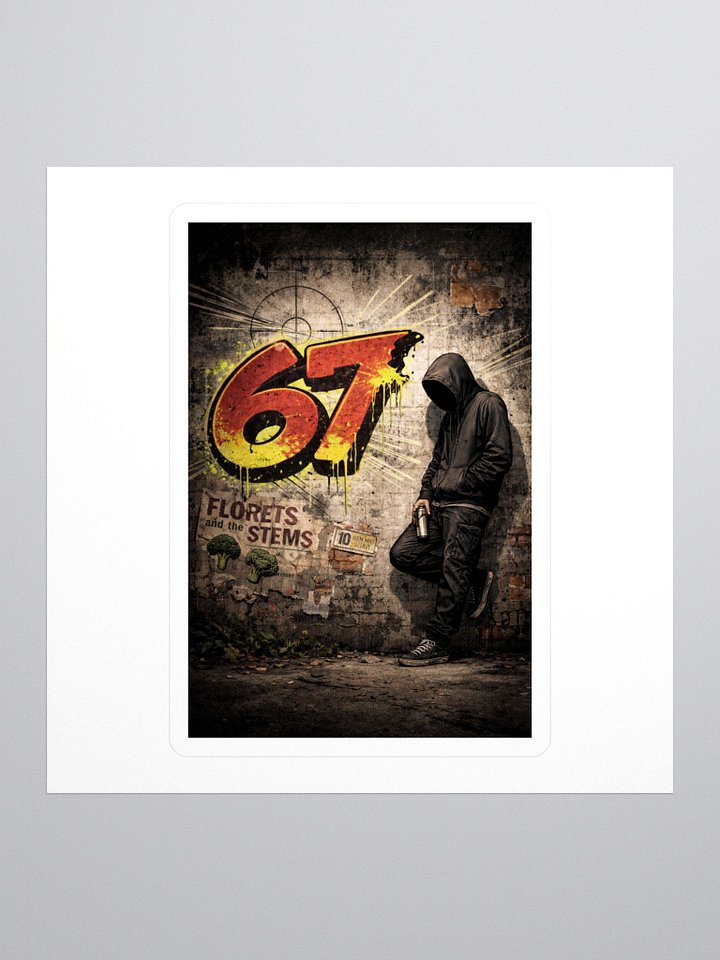 Street Art Graffiti Sticker – 67 Urban Mural Design product image (1)