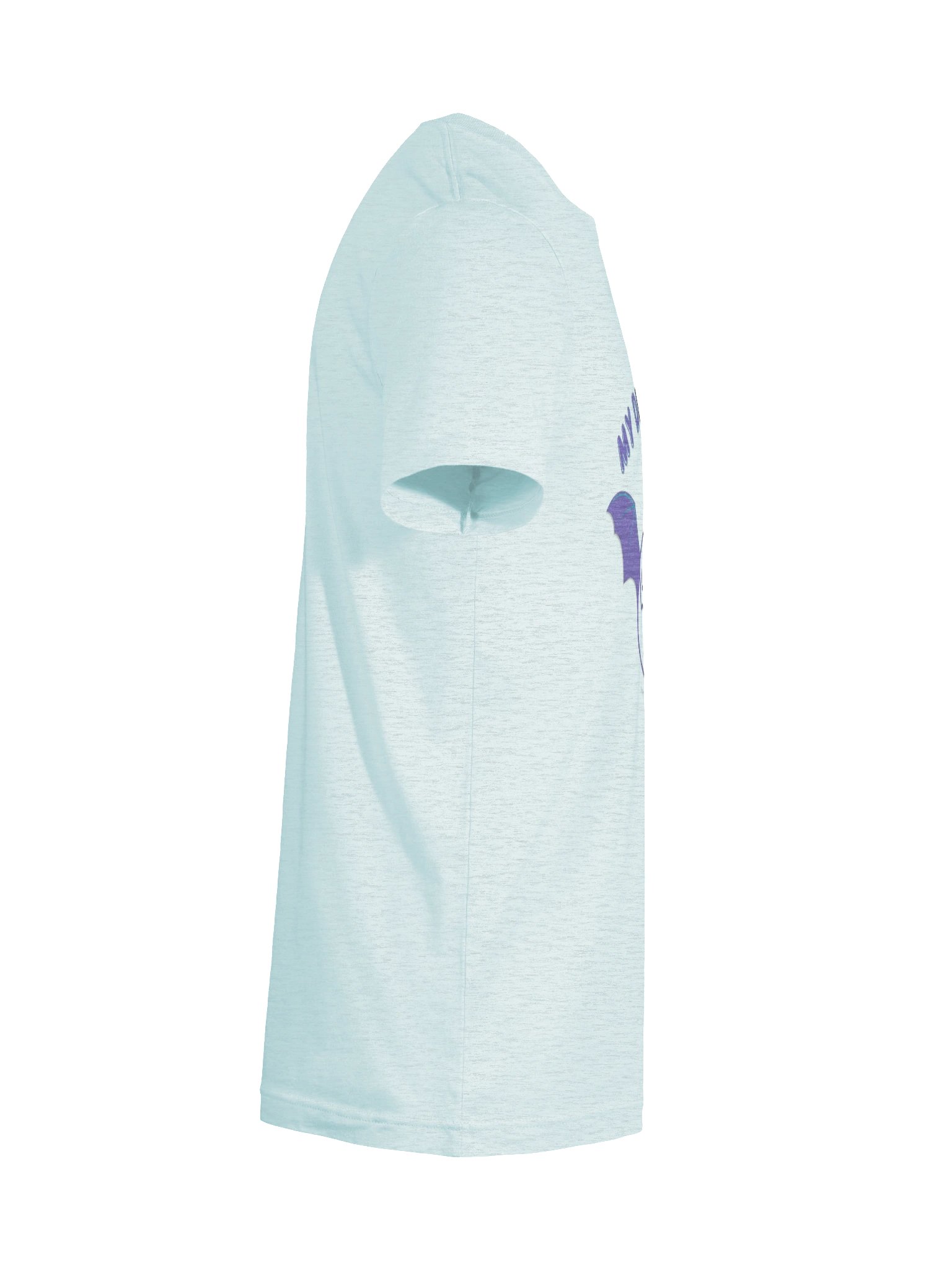 "My Demon is a Cinnamon Roll" Bella+Canvas T-Shirt - lilac text on light colors product image (82)