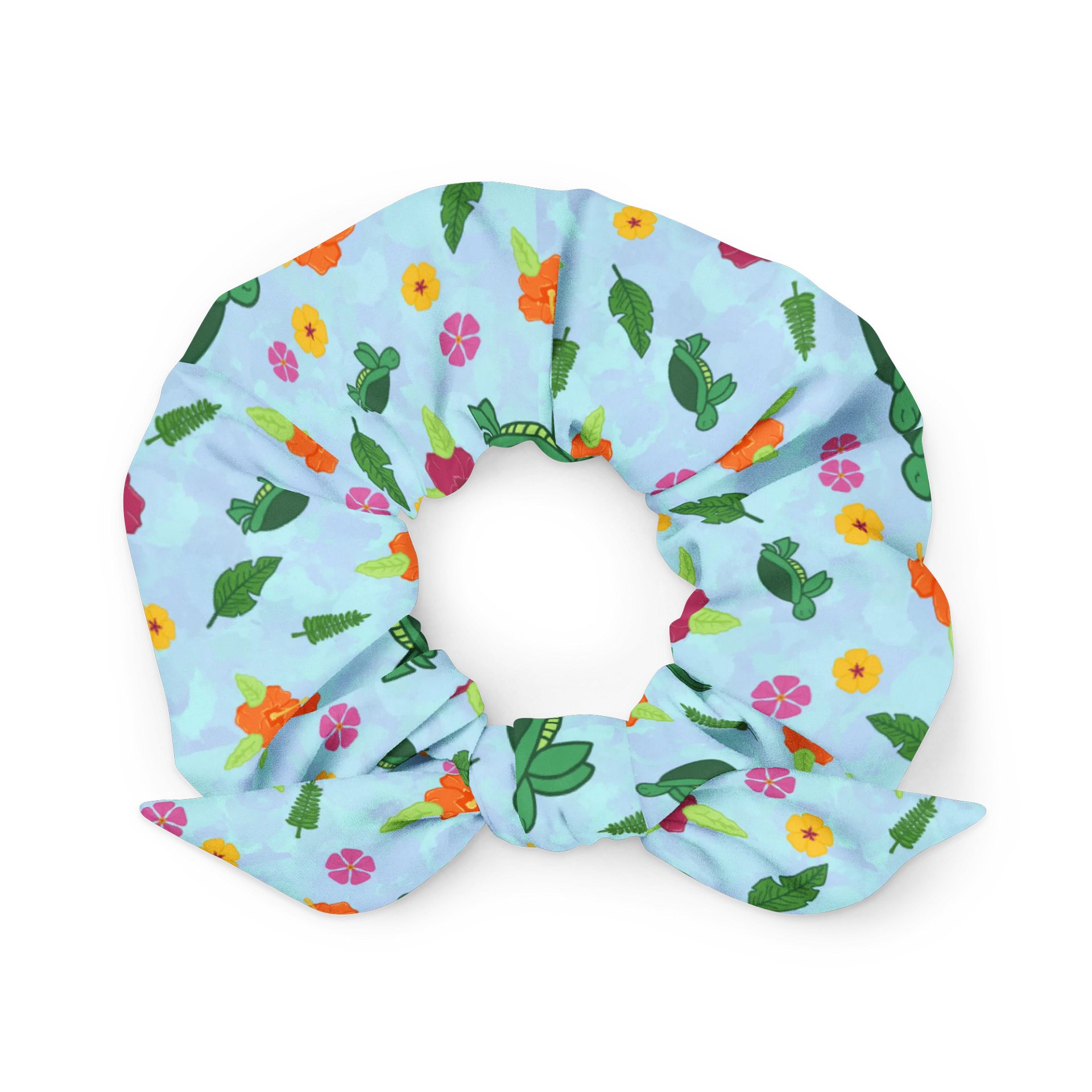 Tropical Turtle Pattern Scrunchie product image (2)