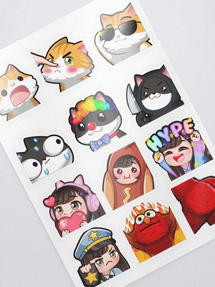 Emote Sticker Sheet product image (2)