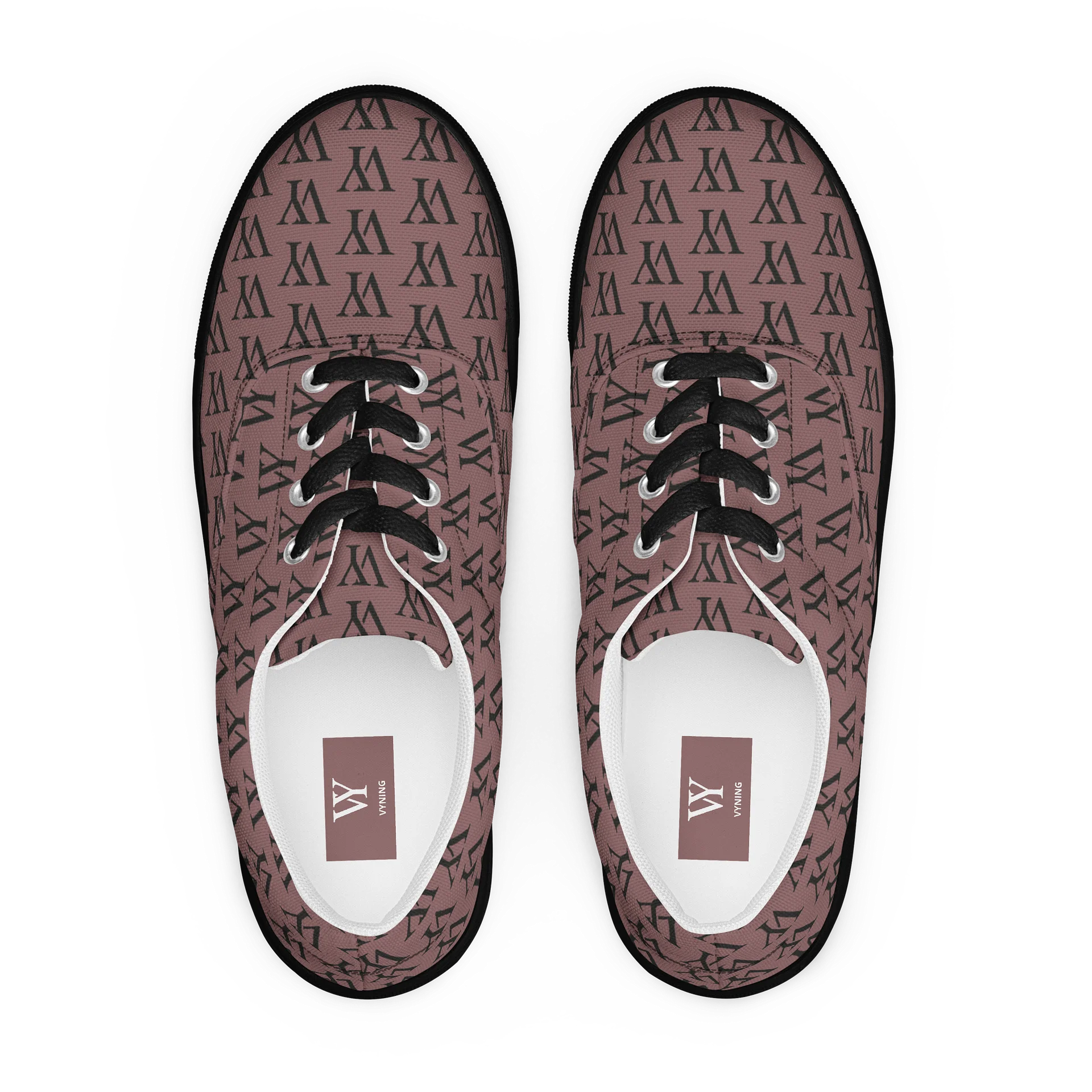 BROWN VYNING Men's Lace-Up Canvas Sneakers product image (1)