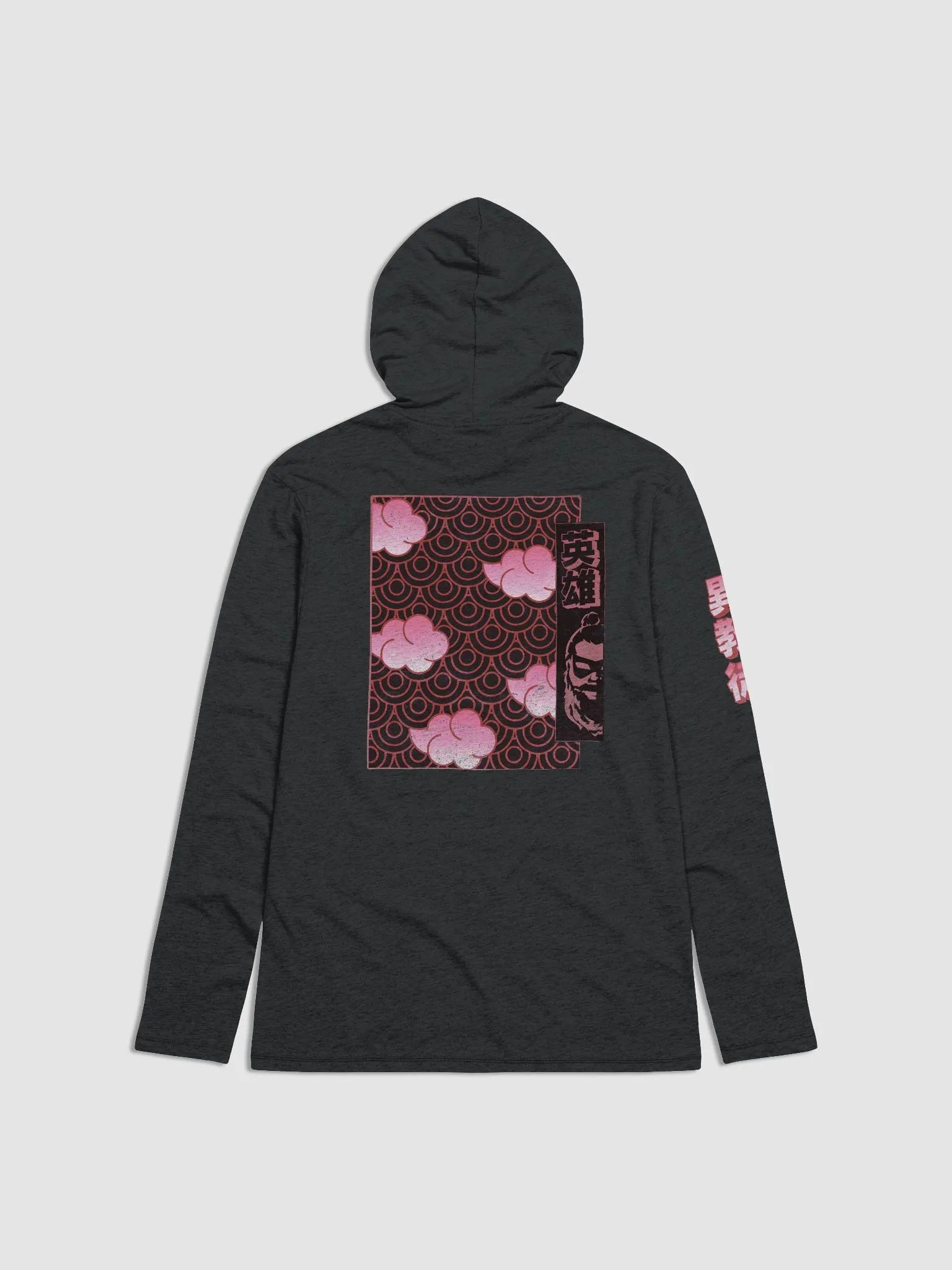 Lightweight Long Sleeve Shirt w/Hood - Nihon Heathens - Pale Red product image (2)