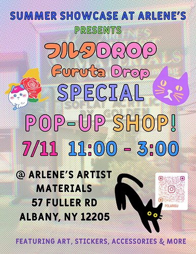 this saturday only! we'll be serving up the most kawaii of art over at arlene's from 11 am to 3!  come shop for art supplies ...