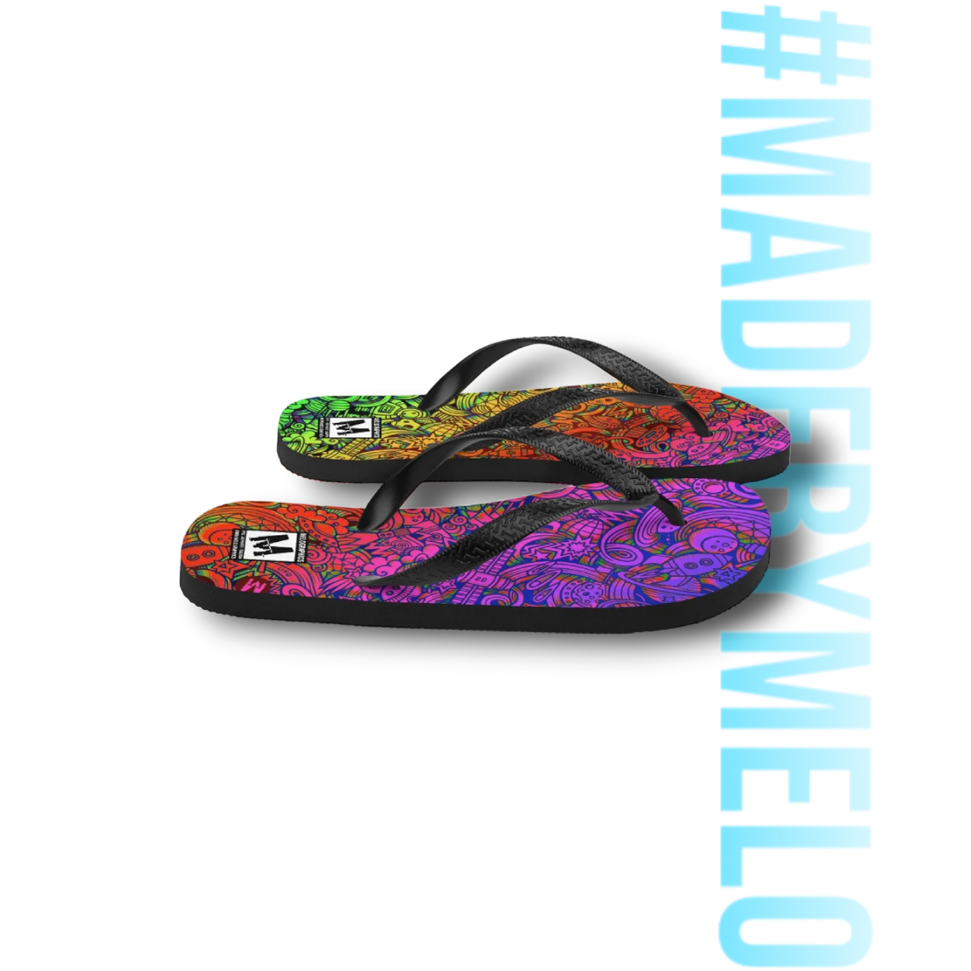 Rainbow Space Scribble - Flip Flops | #MadeByMELO product image (7)