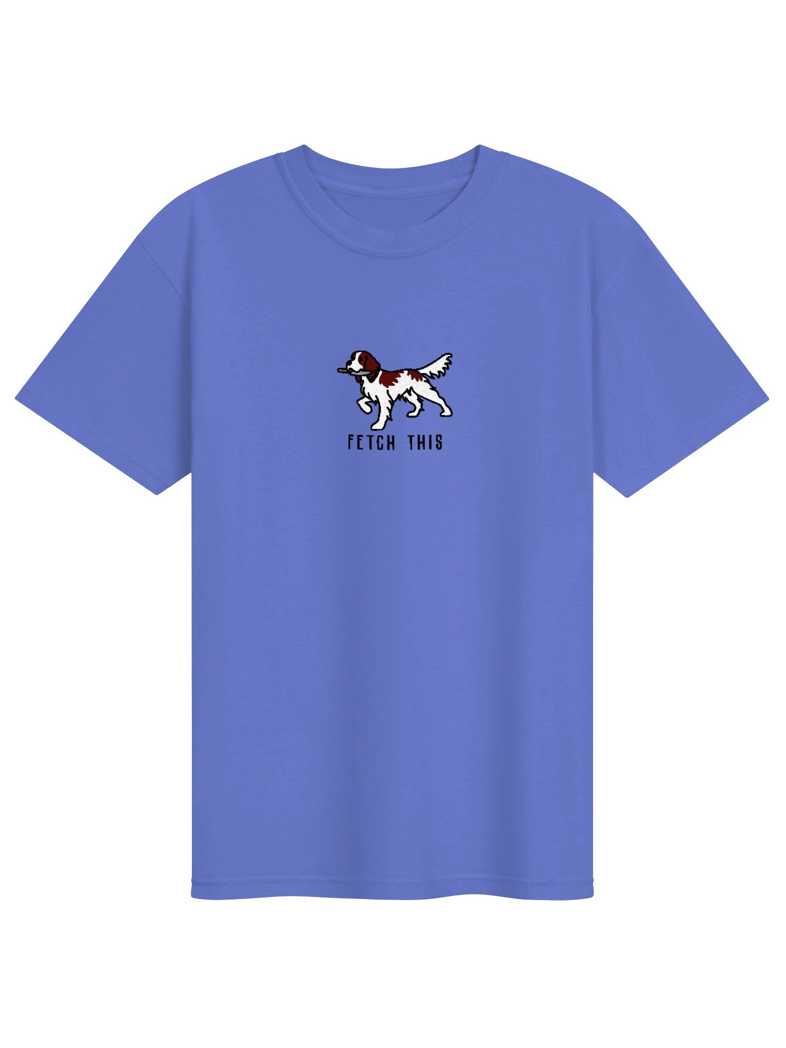 Fetch This Funny Chibi-Style Embroidered T-Shirt for Irish Red and White Setter Owners product image (37)