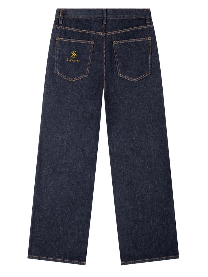 SWAHM Men’s Heavyweight Straight-Leg Denim Jeans product image (2)