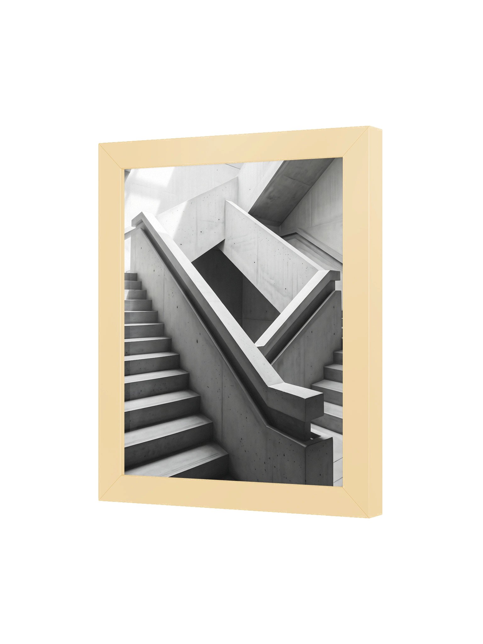 Monochrome Stair - Brutalist Architectural Photography Wall Art product image (66)
