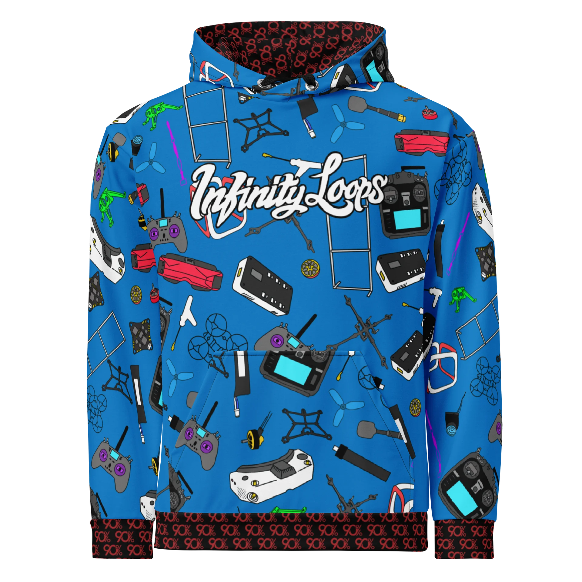 Blue Micro FPV Hoodie product image (1)