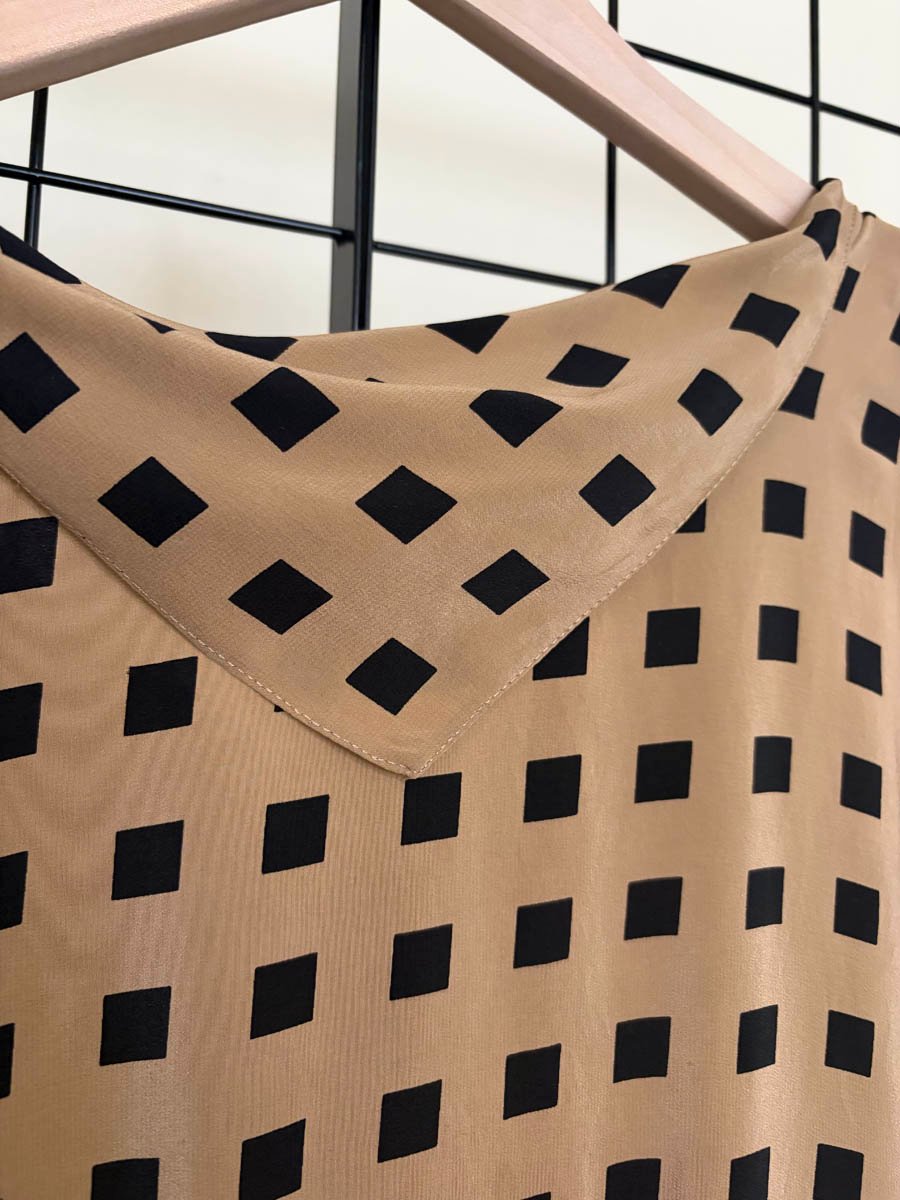 Size 14 vintage silk dress 80s product image (5)