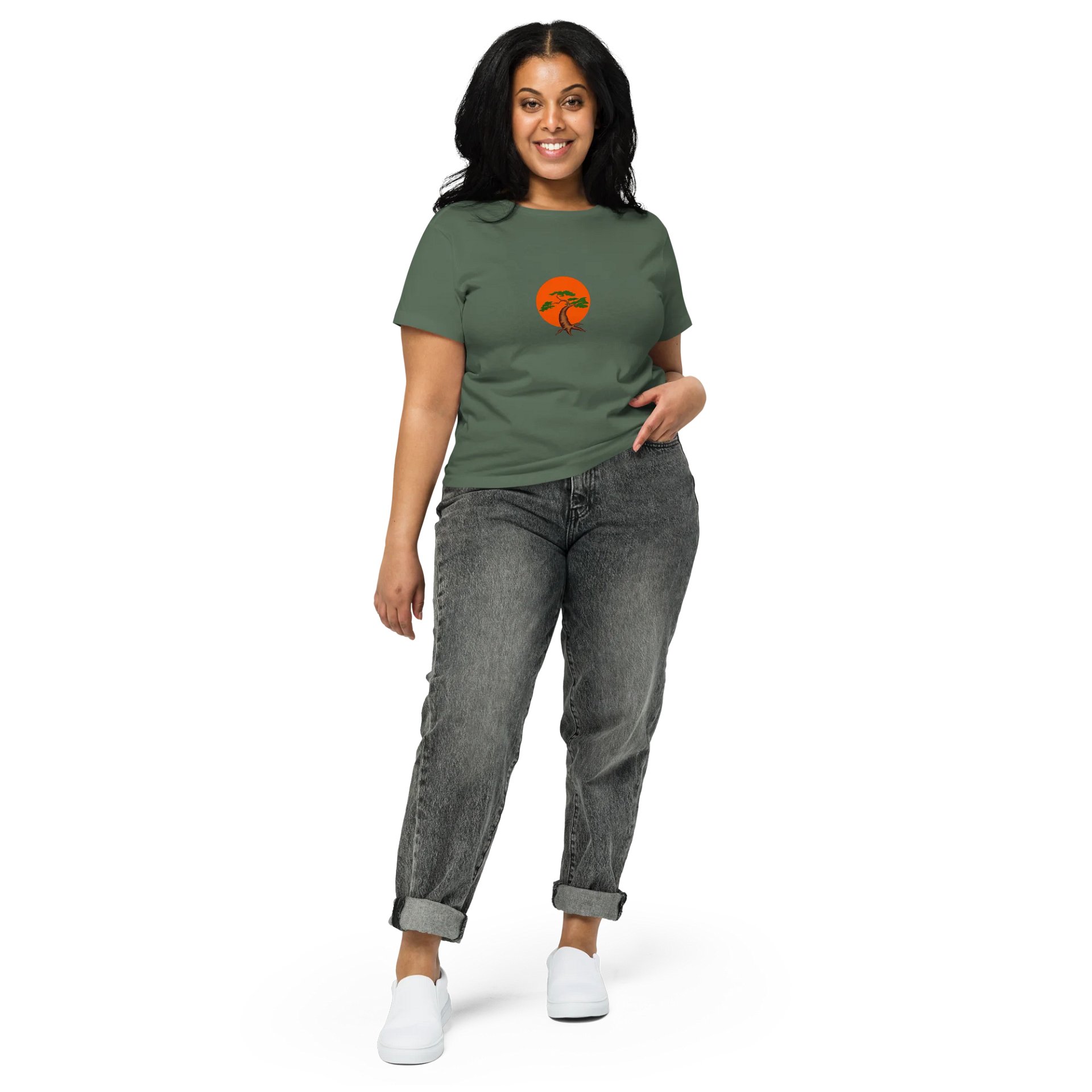 Nature's Sunset Tree High-Waisted Tee product image (3)