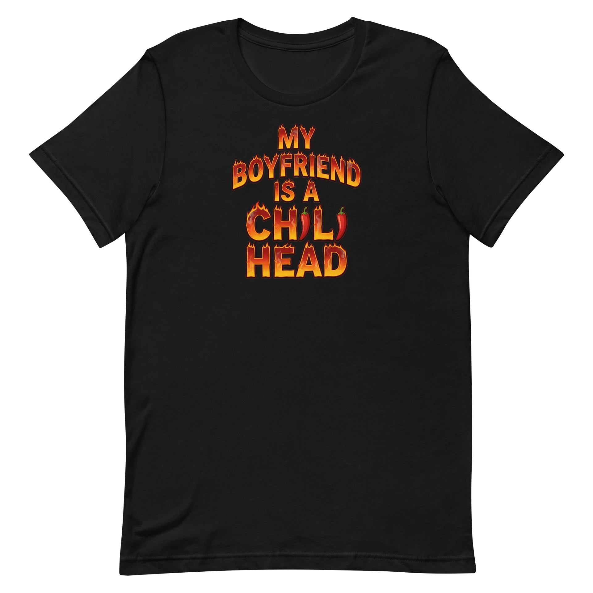Women's My Boyfriend Is A Chili Head 'Red Logo ' Tshirt product image (2)