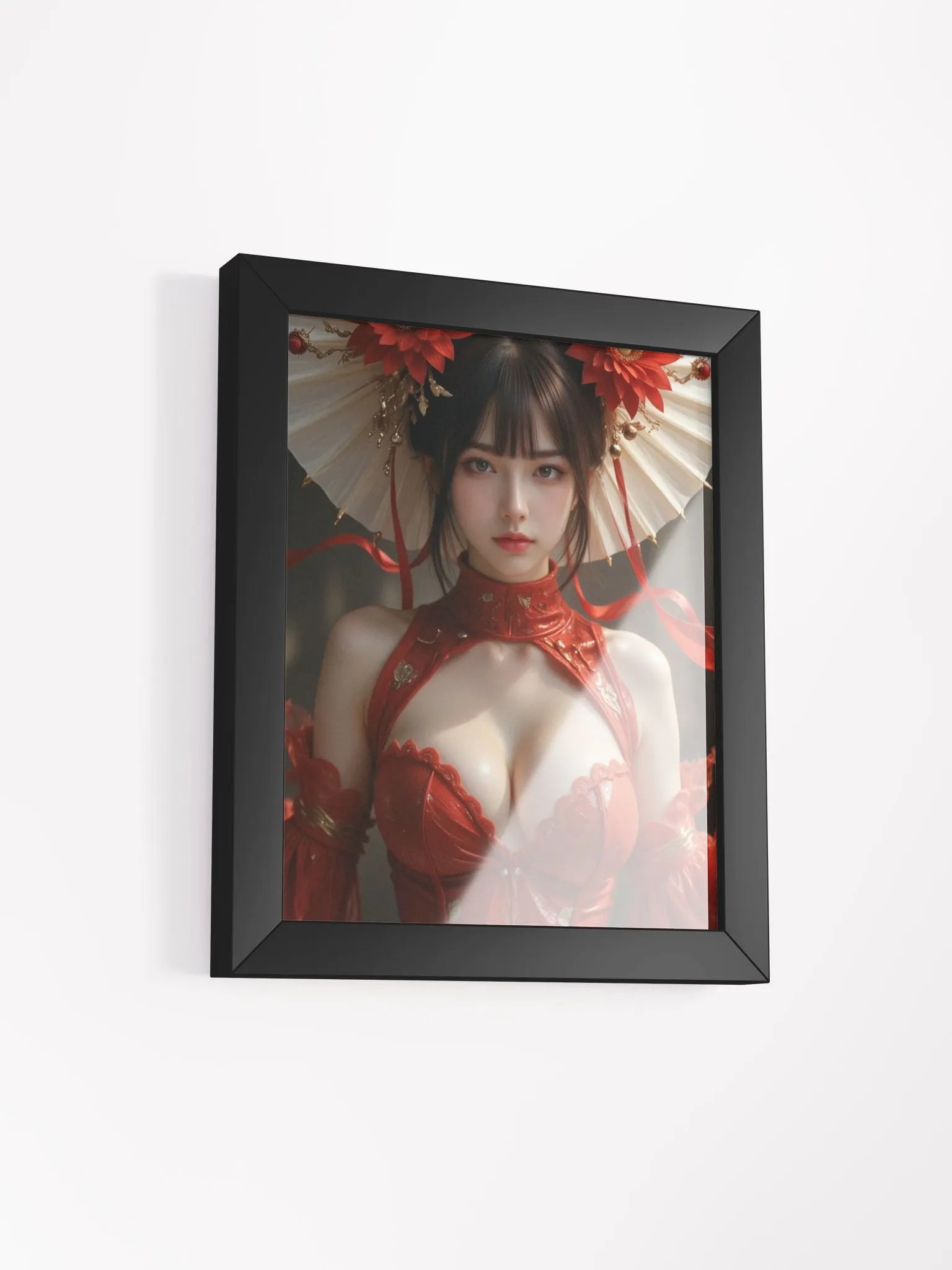 Crimson Elegance Framed Art Poster product image (3)