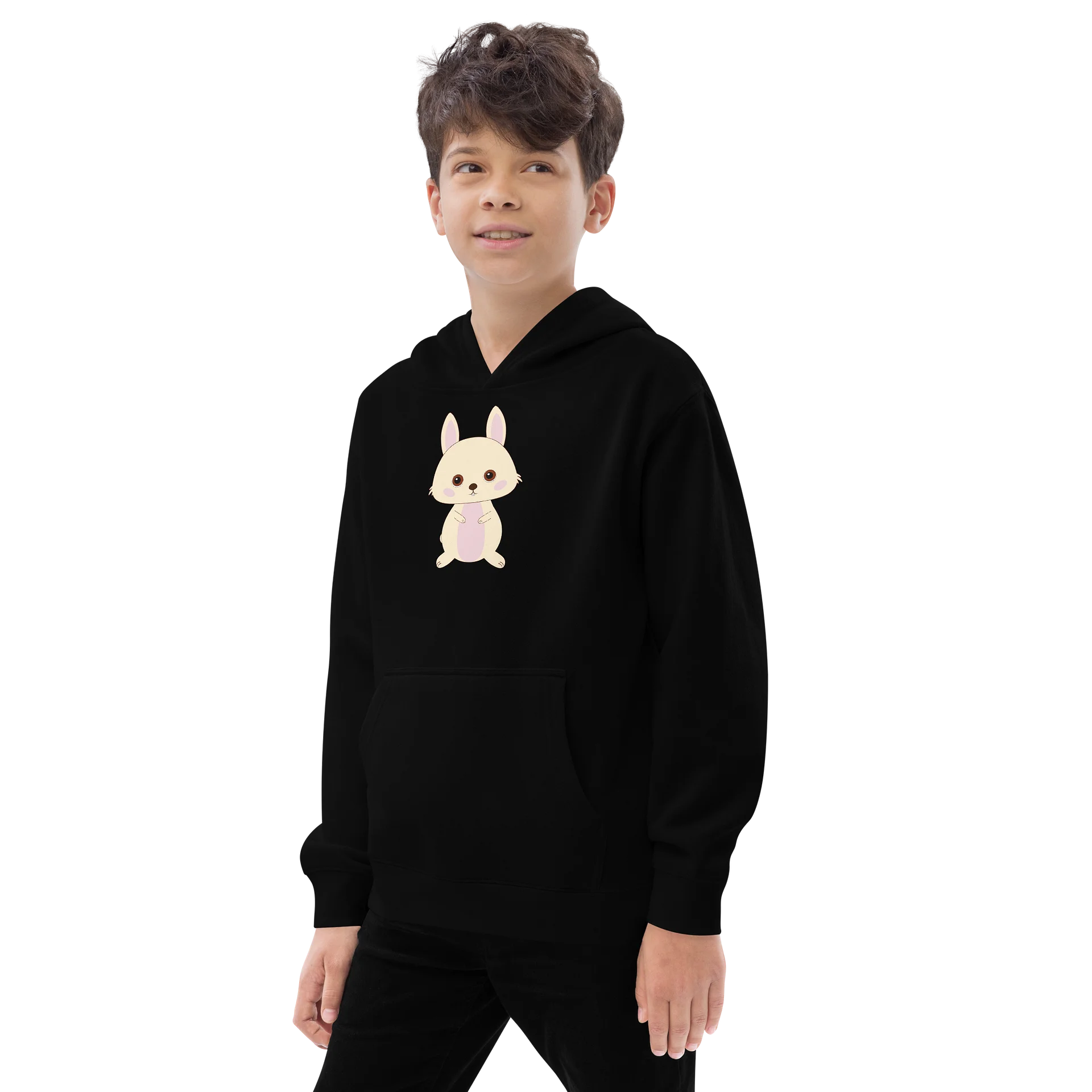 Sitting Woodland Friends Bunny Youth Pullover product image (5)
