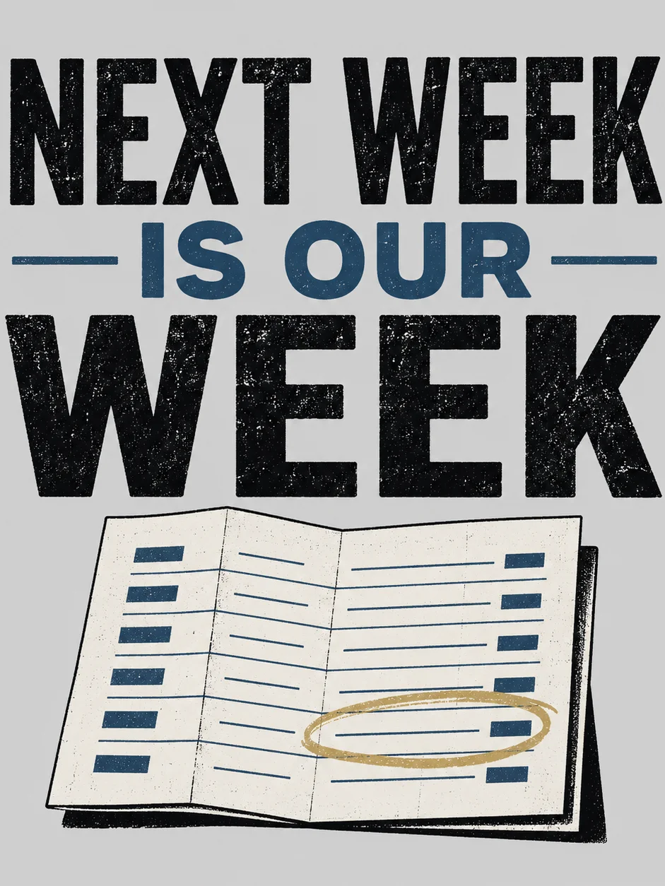 Next Week Is Our Week T-Shirt product image (4)