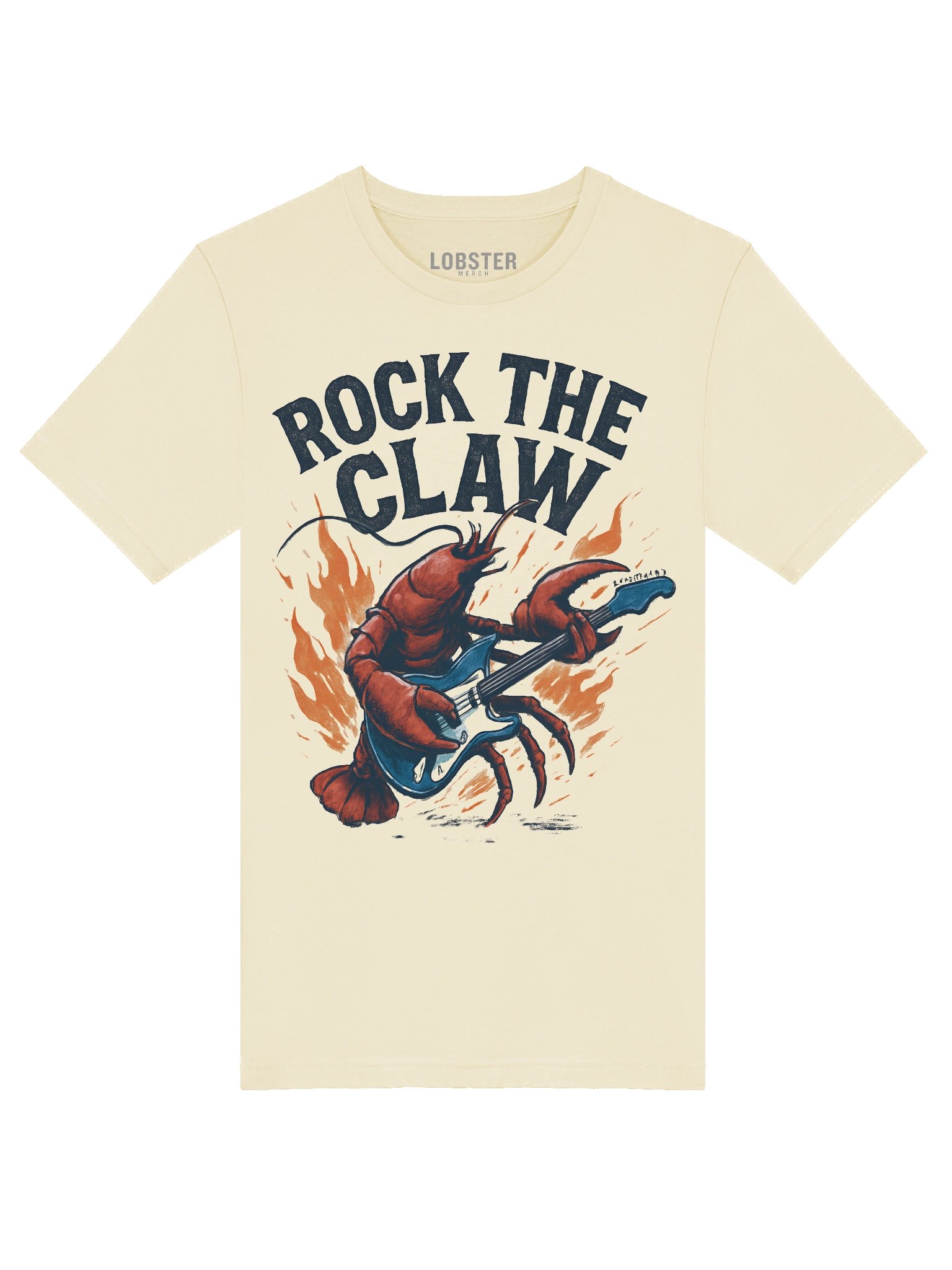The Rockstar Lobster T-Shirt | Funny Lobster Guitar Graphic Tee product image (6)