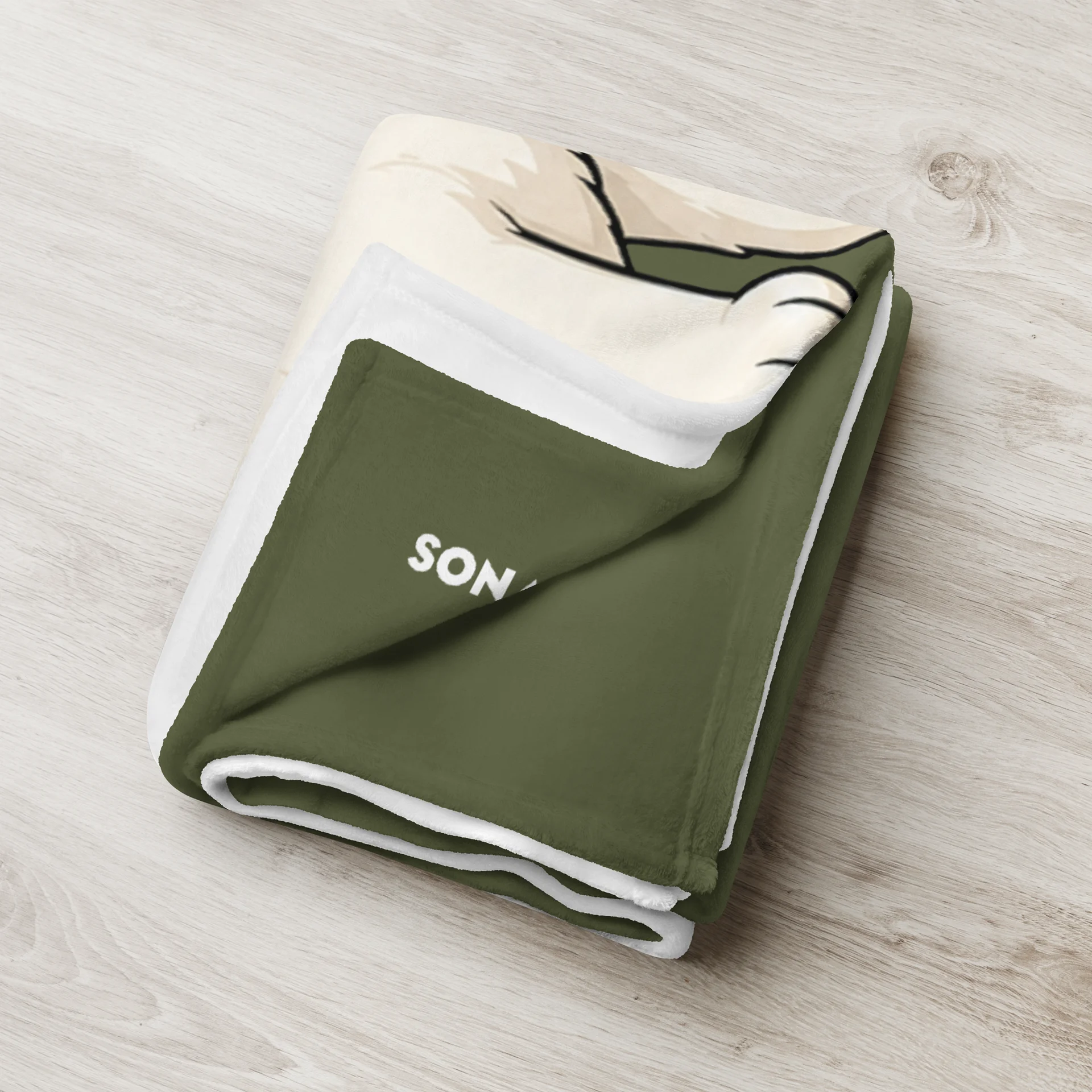 Sonance Dog Throw Blanket (Look Up) Saratoga Green product image (3)