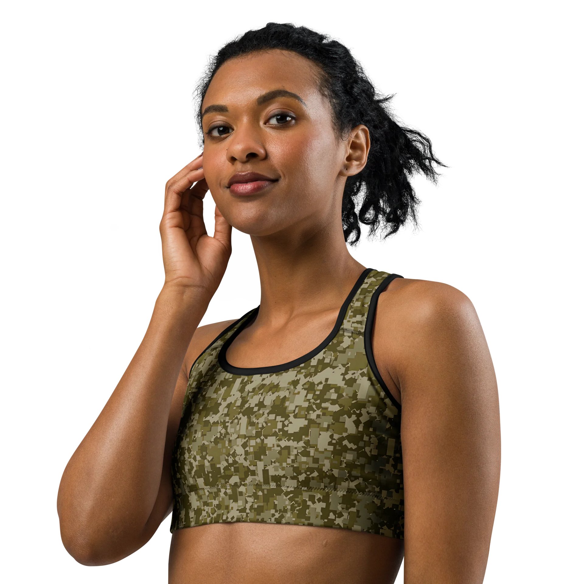 Tactical Camo Custom Sports Bra product image (2)