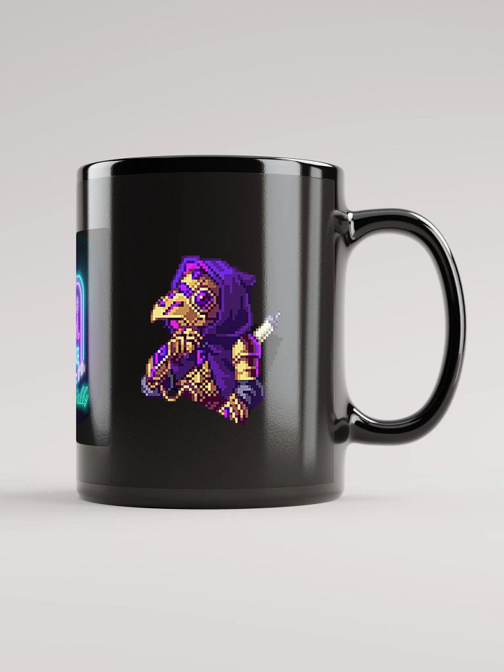 Late Night Lounge Glossy Black Mug product image (2)
