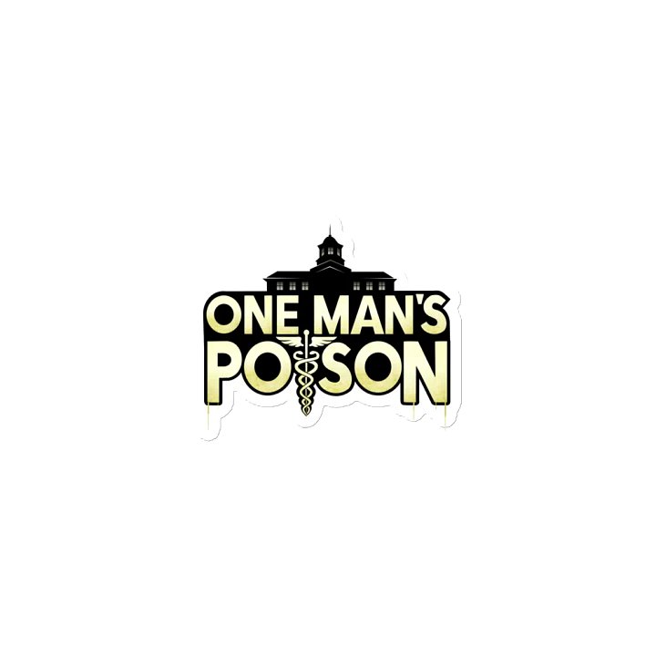 One Man's Poison Die-Cut Logo Magnet product image (1)
