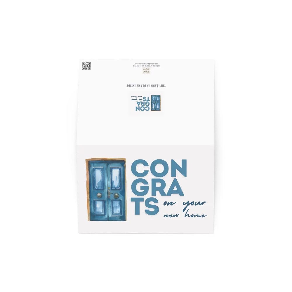 Blue Front Door Moving House Greeting Card product image (5)