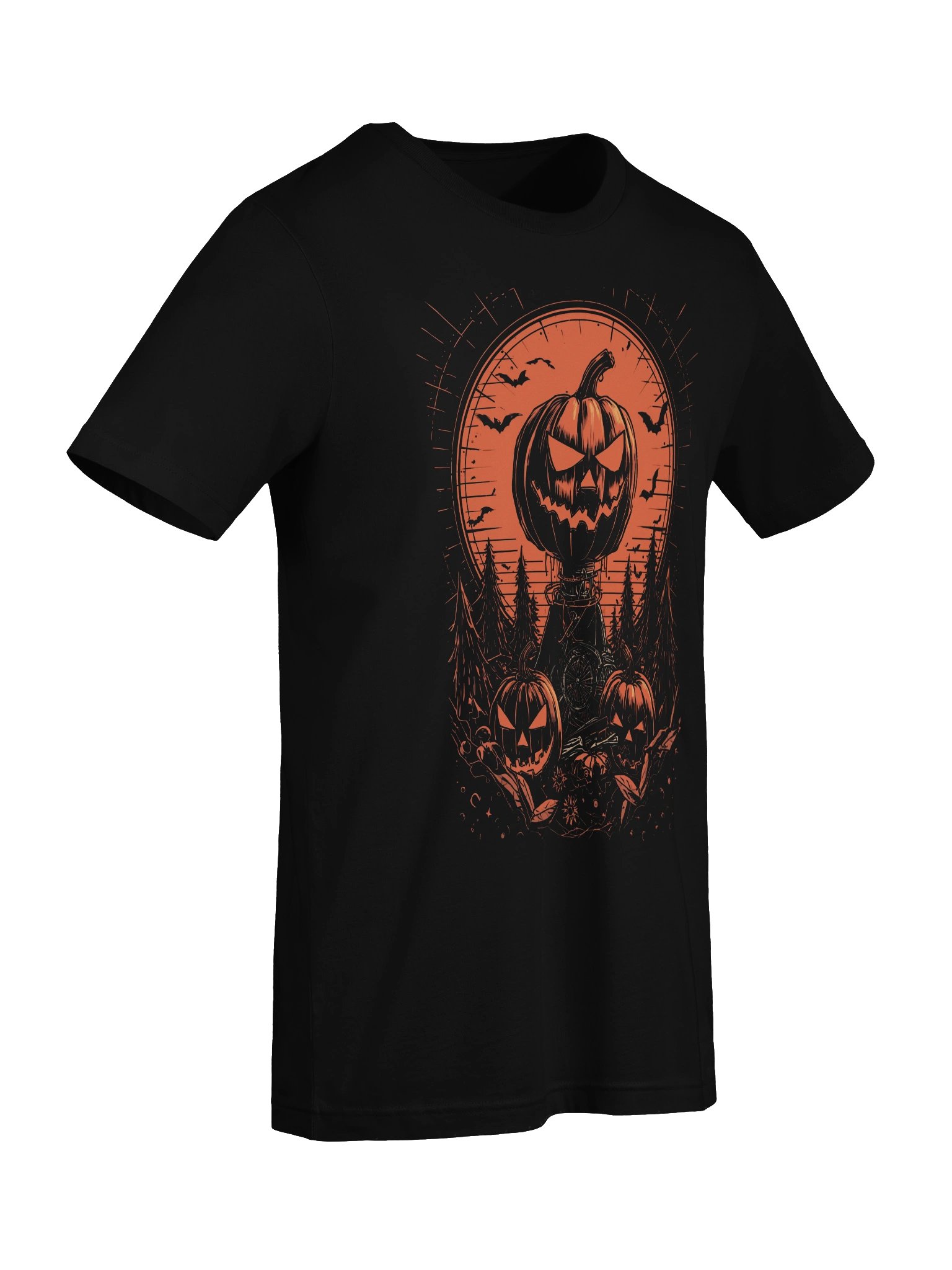 Spooky Jack-O’-Lantern Halloween Lightweight T-Shirt product image (2)