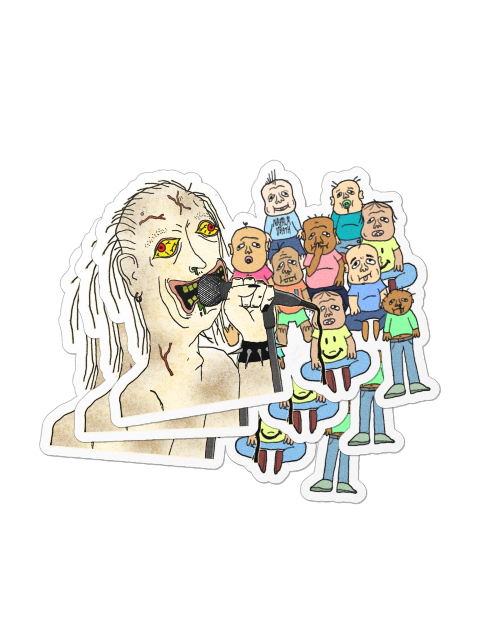 Average Grindcore Audience Sticker product image (2)