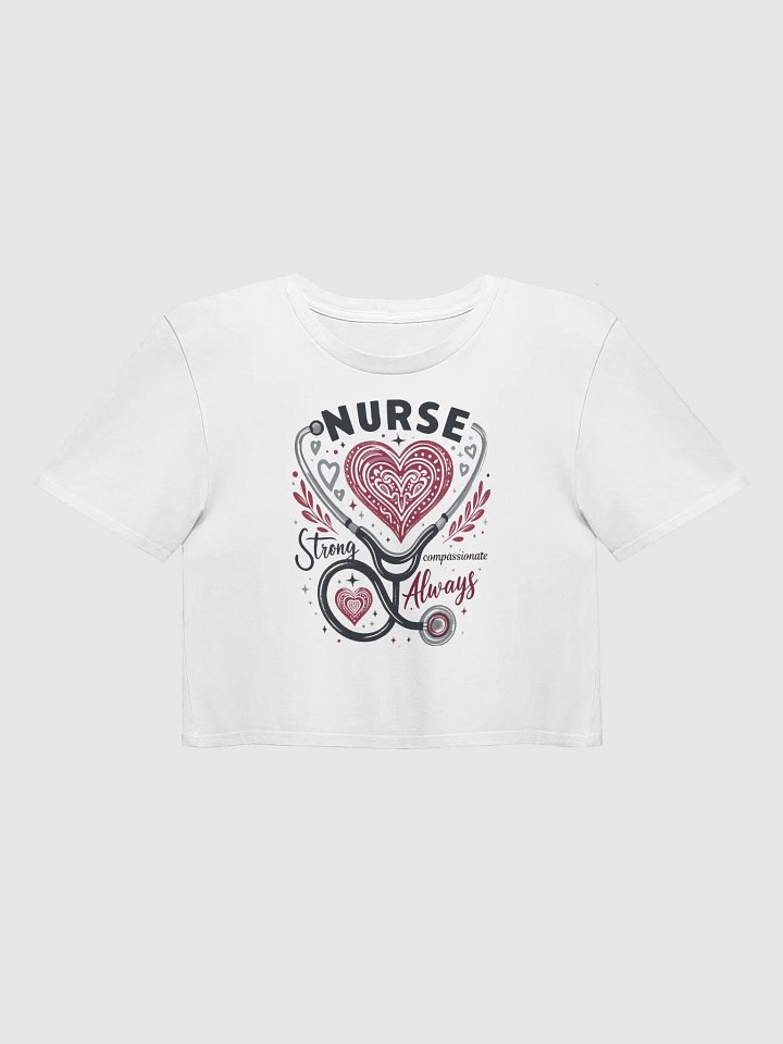 Nurse Love Stethoscope Heart Crop Top product image (1)