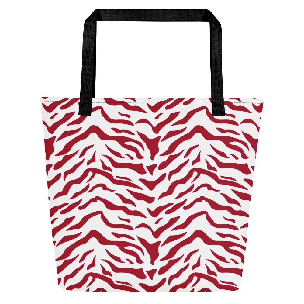 Symmetric Red Motif All-Over Tote Bag product image (1)