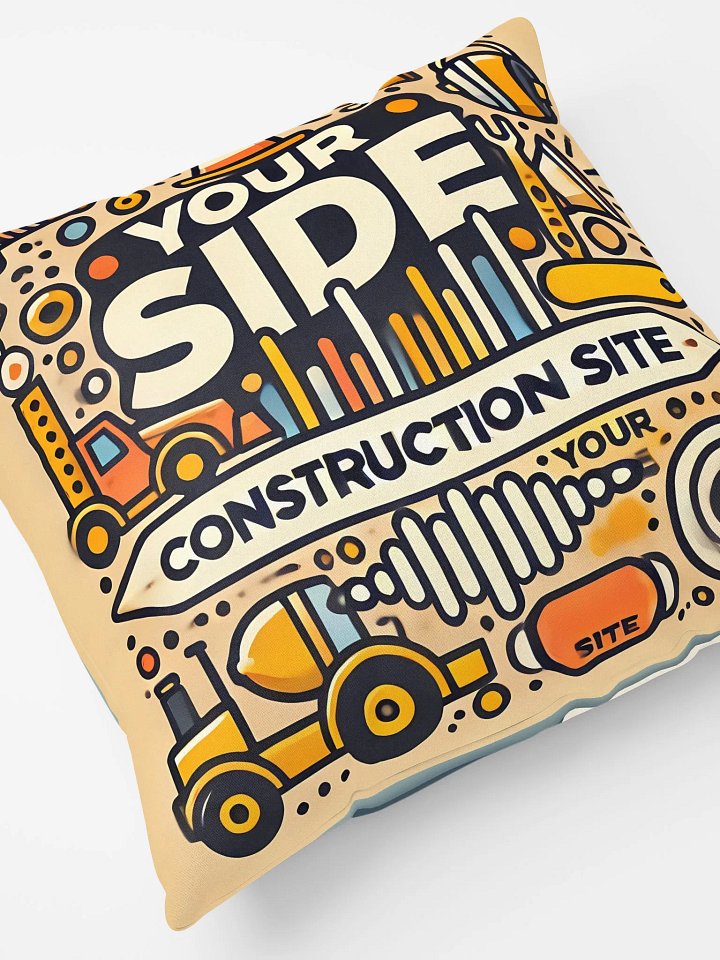 Dream vs. Construction Pillow – A Hilarious Take on Sleep Wars product image (2)