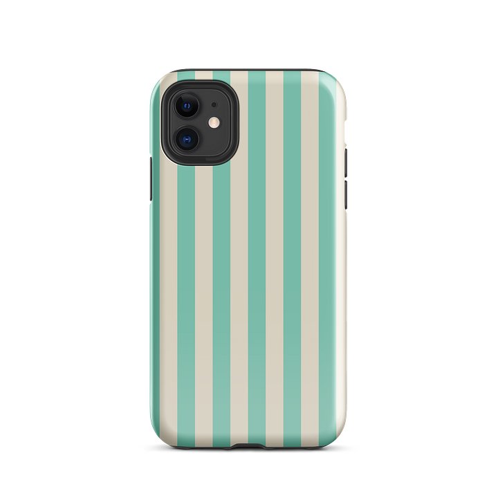 Boardwalk Teal Stripe iPhone Case product image (28)