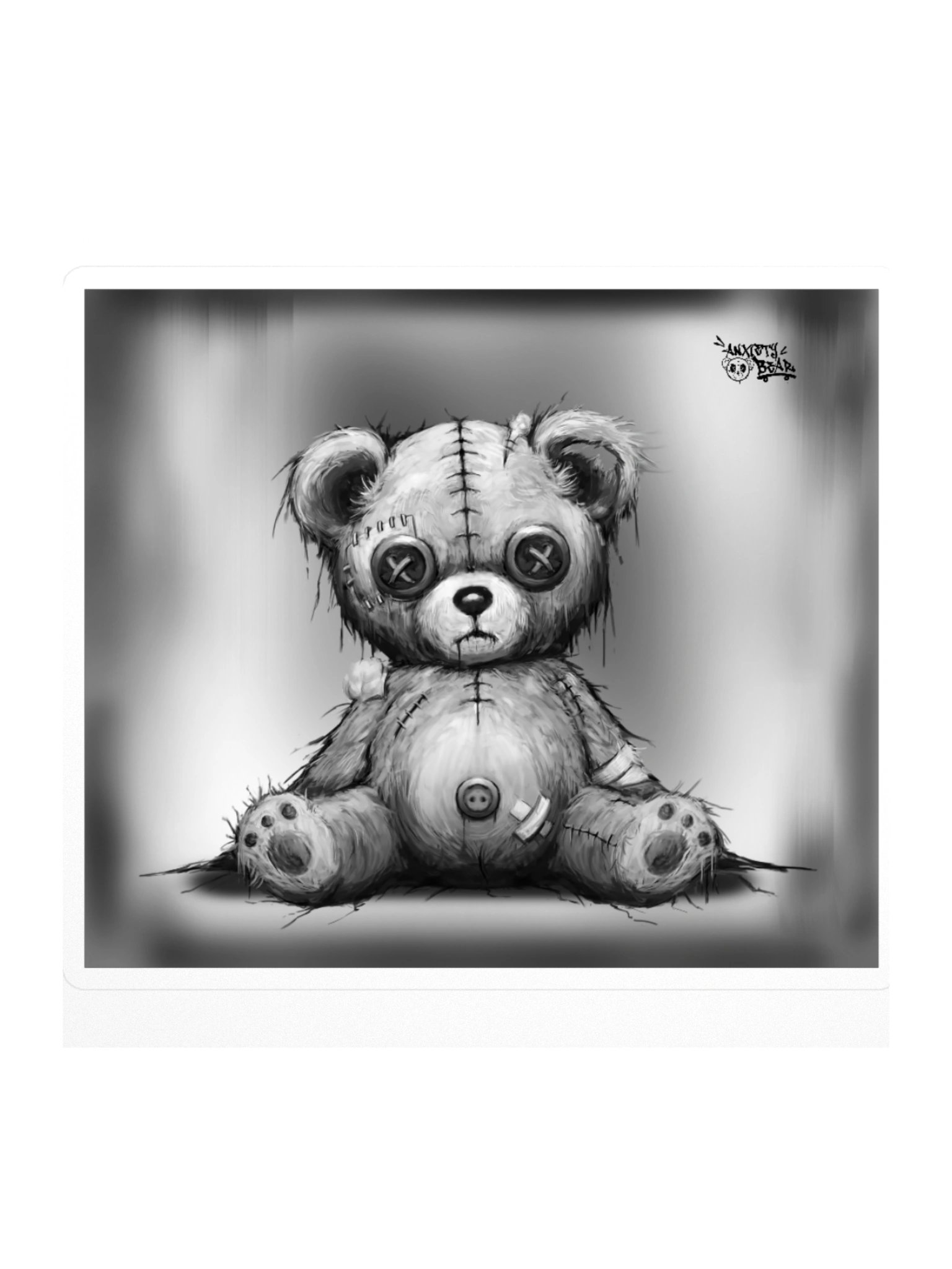 Anxiety Bear Spooky Sticker product image (2)