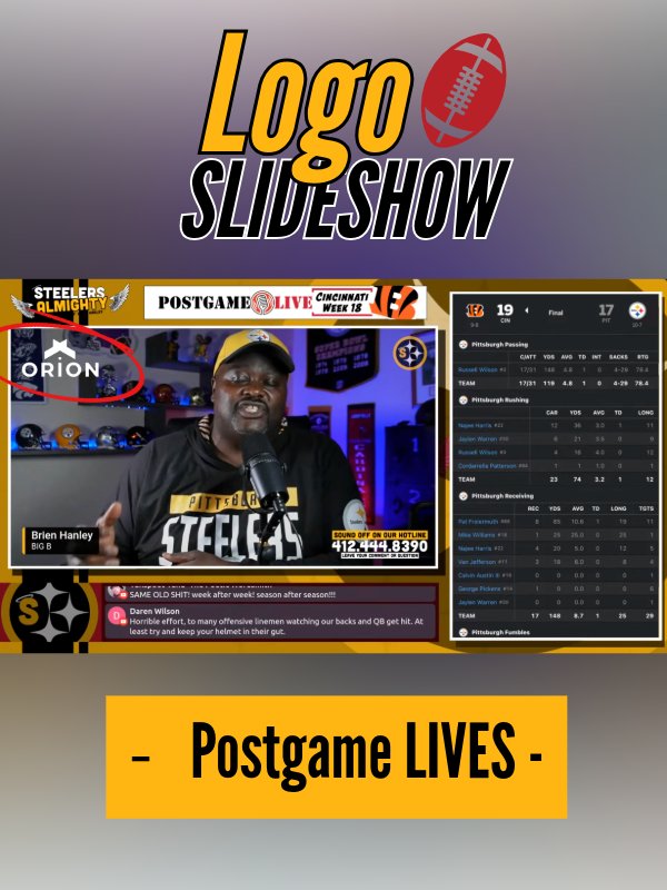 Logo Slideshow Spot - Pre & Postgame Live product image (2)