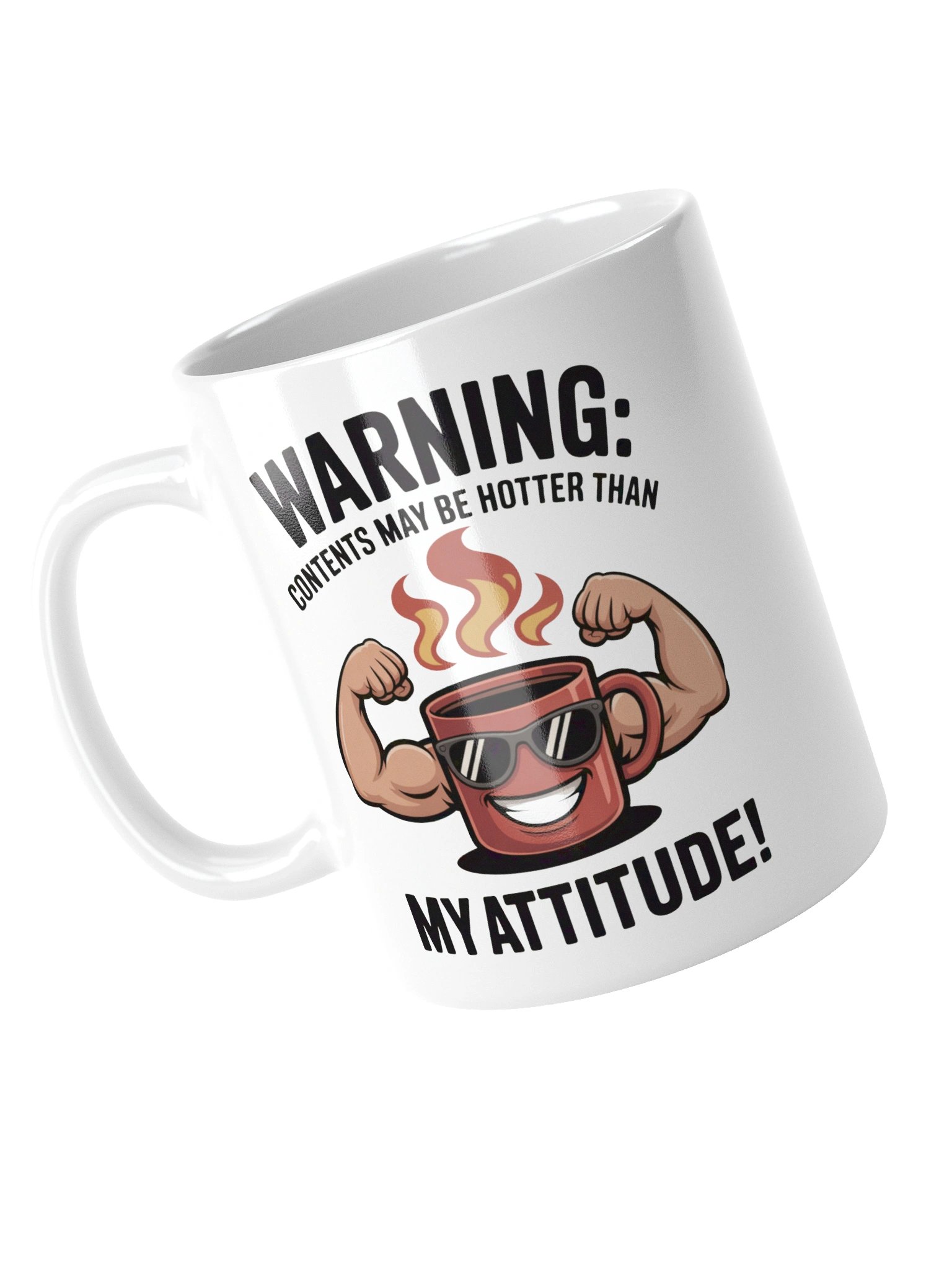 Hotter Than My Attitude Funny Coffee Mug – For Bold Men product image (5)