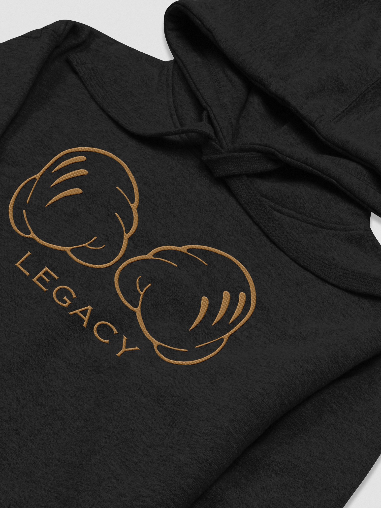 Golden Legacy Fists Hoodie | Black product image (3)