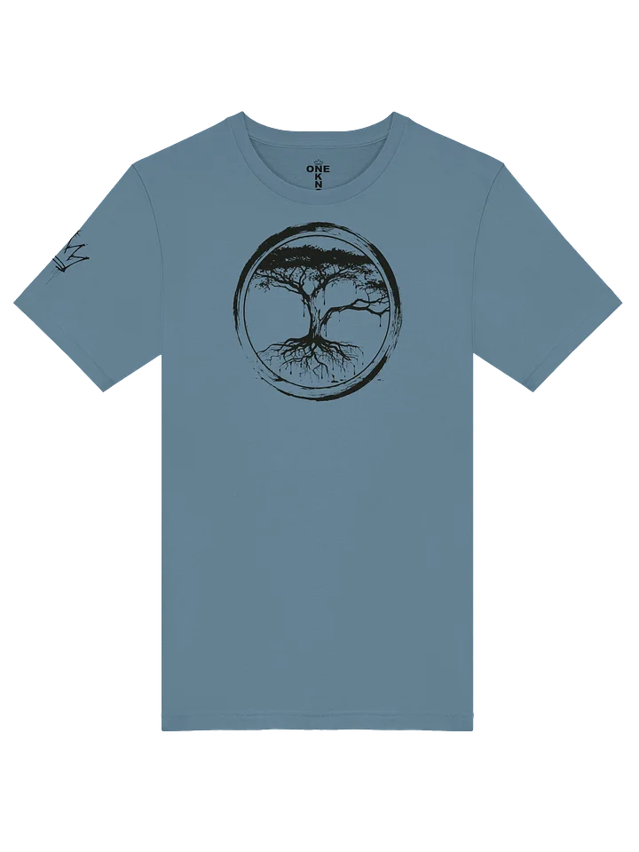 ONE KING Rooted IV Premium T-Shirt with sleeve logo black print product image (1)