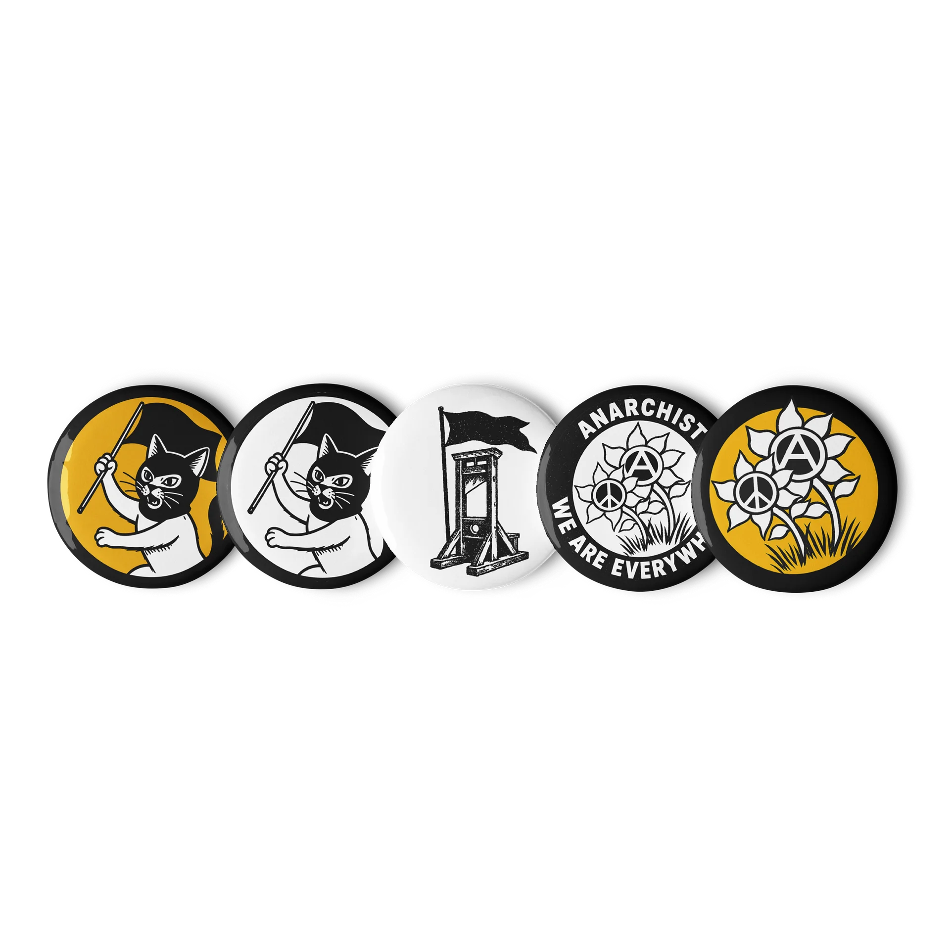 ANARCHIST BUTTON SET #3 product image (1)