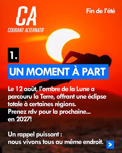 LE CIEL NOUS ÉMERVEILLE 🌚 

Quelques minutes hors du temps.
Et vous, où étiez-vous?

#courantalternatif #éclipse

@ramziboukh...