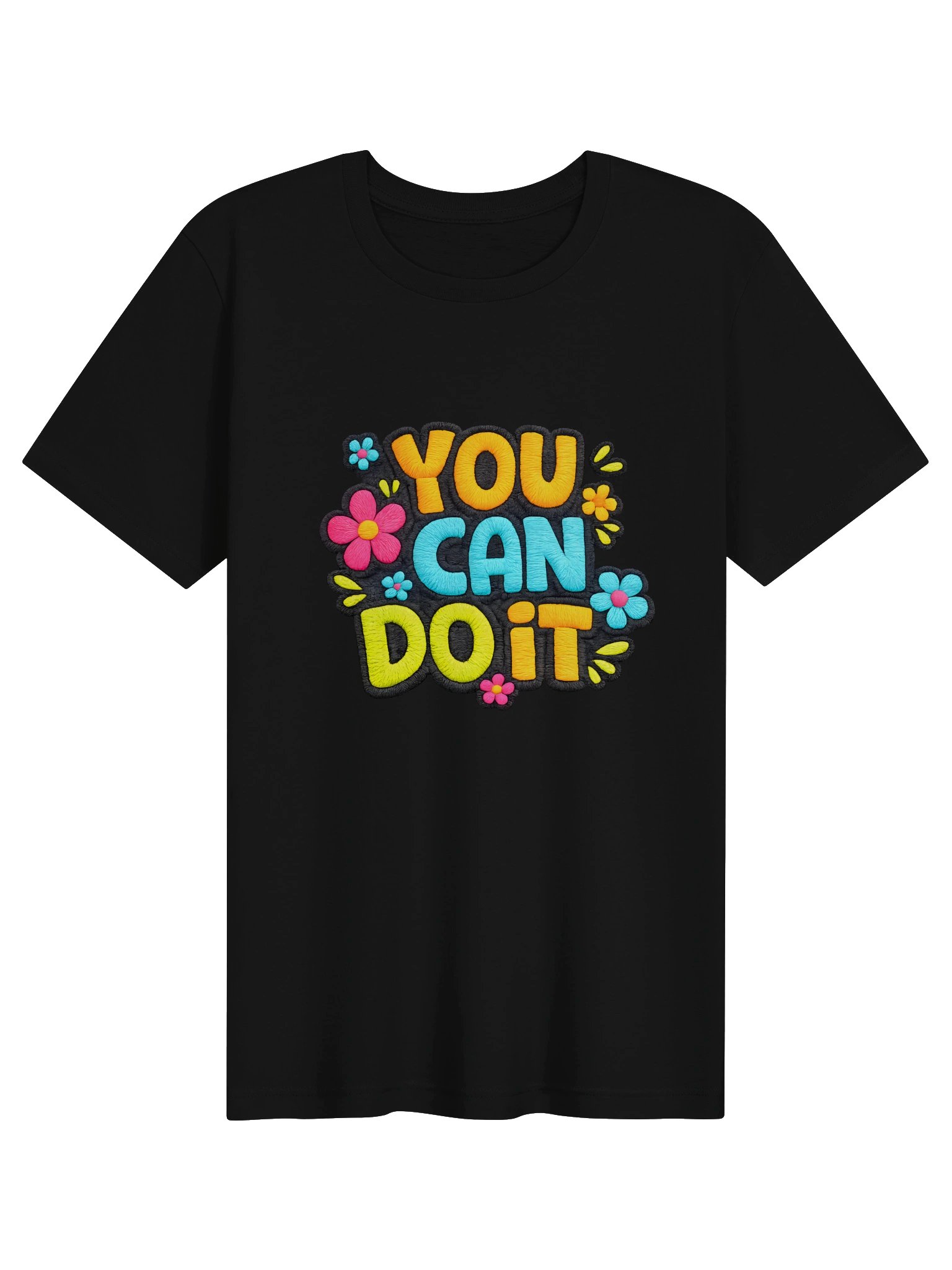 "You Can Do It" Retro Y2K Floral Motivational Graphic T-Shirt product image (1)