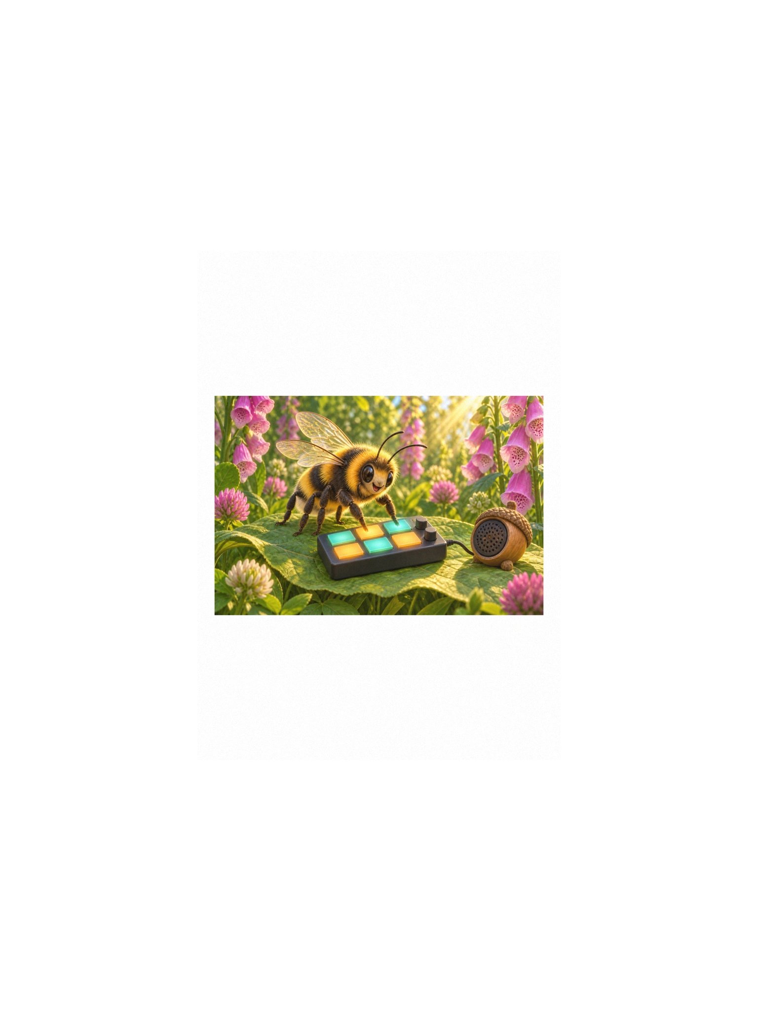 Buzz Beat Small Art Print product image (1)
