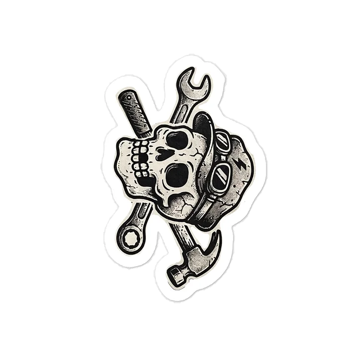 Knumbskull Leisure Society Skull Decal product image (1)