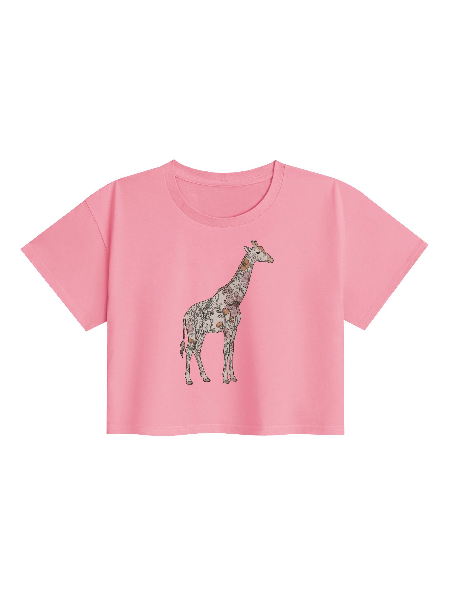 El Dorado Atelier Crop Top (Limited Edition) - Floral Giraffe Design product image (2)