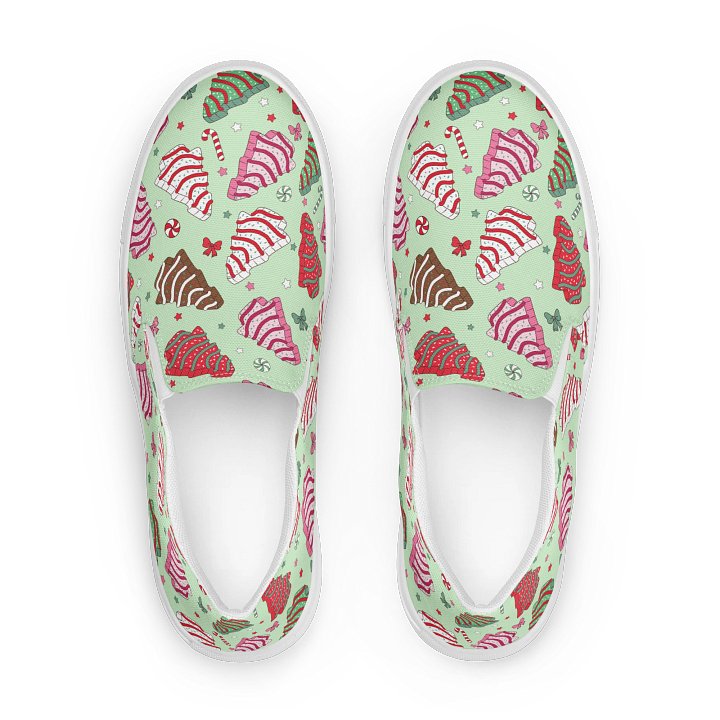Christmas Tree Cake Canvas Shoes product image (1)